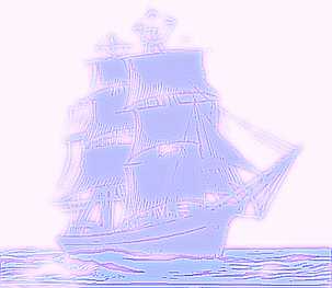 Рисунок: парусный корабль